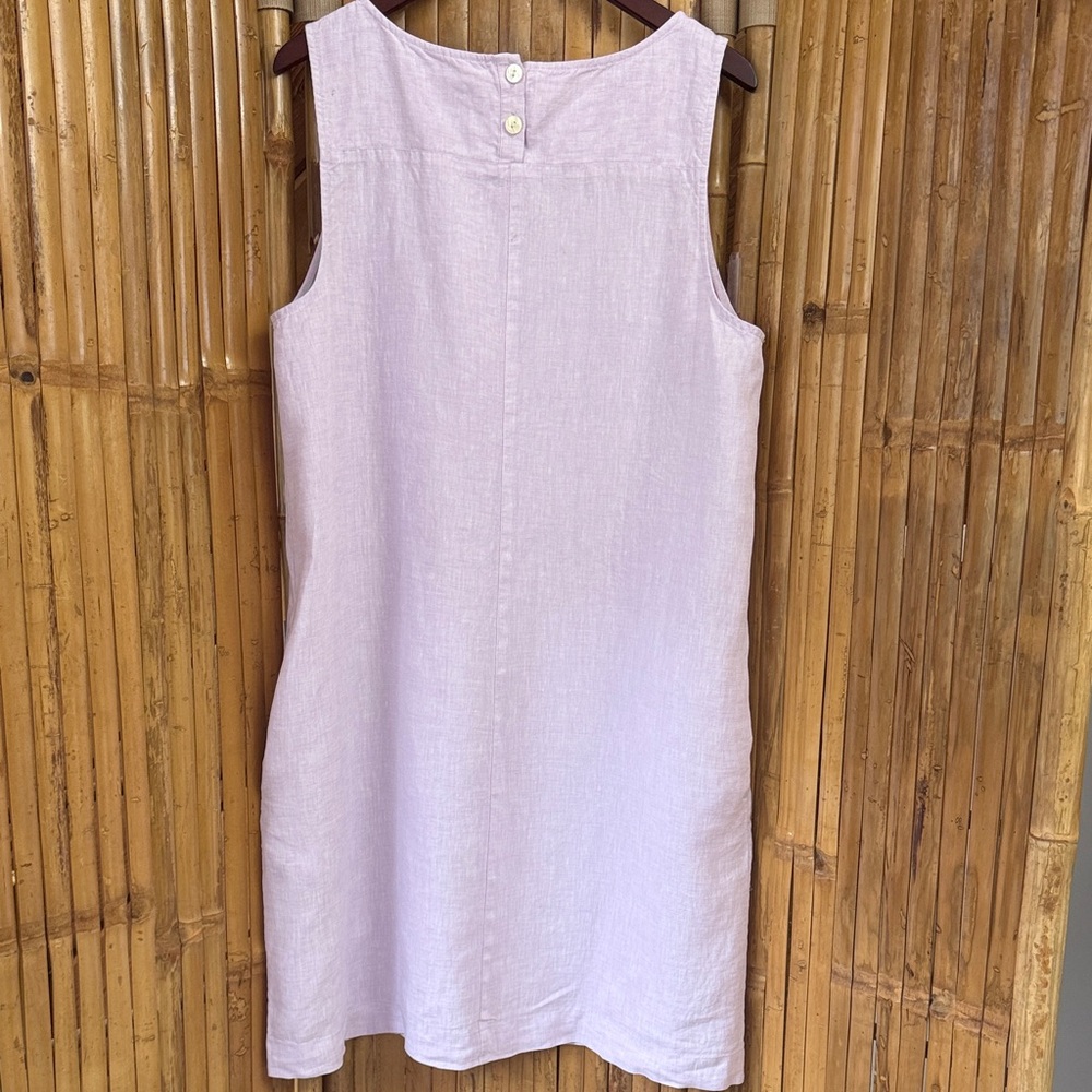 J. Jill Sleeveless Linen Dress in Lavender Size XL. NWT - Picture 5 of 6